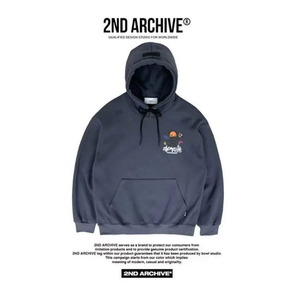 韓國直送🇰🇷 2ND ARCHIVE Tattoo Beanie Bear Hoodies - HLY &amp; CHOCCICO