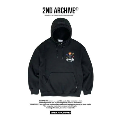 韓國直送🇰🇷 2ND ARCHIVE Tattoo Beanie Bear Hoodies - HLY &amp; CHOCCICO