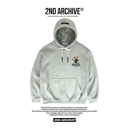 韓國直送🇰🇷 2ND ARCHIVE Tattoo Beanie Bear Hoodies - HLY &amp; CHOCCICO
