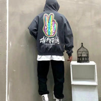 韓國直送🇰🇷 2ND ARCHIVE V Finger Hoodie - HLY & CHOCCICO