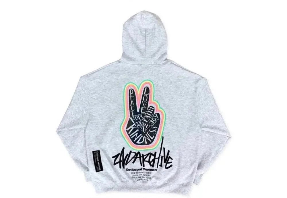 韓國直送🇰🇷 2ND ARCHIVE V Finger Hoodie - HLY &amp; CHOCCICO