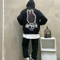 韓國直送🇰🇷 2ND ARCHIVE V Finger Hoodie - HLY & CHOCCICO