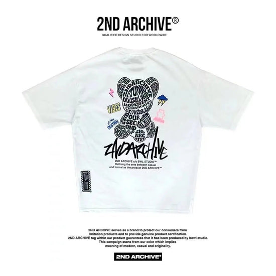 韓國直送🇰🇷 2ND ARCHIVE Vibe Bear Scotch T-shirt -3 Color