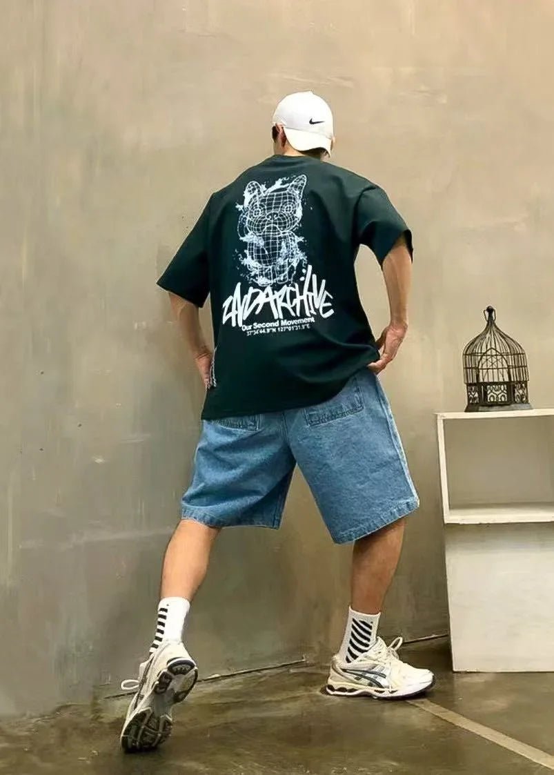 🇰🇷韓國直送🇰🇷 2ND ARCHIVE Water Line Buldog Tee - HLY &amp; CHOCCICO
