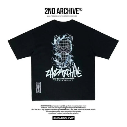 🇰🇷韓國直送🇰🇷 2ND ARCHIVE Water Line Buldog Tee - HLY &amp; CHOCCICO