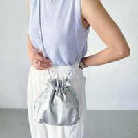 日本直送2WAY Faux Leather Drawstring Mini Shoulder Bag - HLY & CHOCCICO