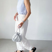 日本直送2WAY Faux Leather Drawstring Mini Shoulder Bag - HLY & CHOCCICO