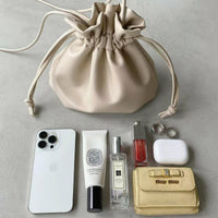 日本直送2WAY Faux Leather Drawstring Mini Shoulder Bag - HLY & CHOCCICO