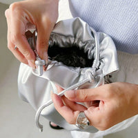 日本直送2WAY Faux Leather Drawstring Mini Shoulder Bag - HLY & CHOCCICO
