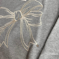 韓國潮牌RonRon Embroidered line bow sweatshirt - 5 Color - HLY & CHOCCICO