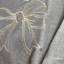 【一口價$363/件】韓國潮牌RonRon Embroidered line bow sweatshirt - 5 Color HLY & CHOCCICO