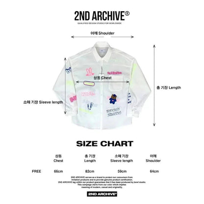 【一口價$379/件】🇰🇷韓國直送🇰🇷 2ND ARCHIVE Blue Bear Print Shirt - 4 Color - HLY &amp; CHOCCICO
