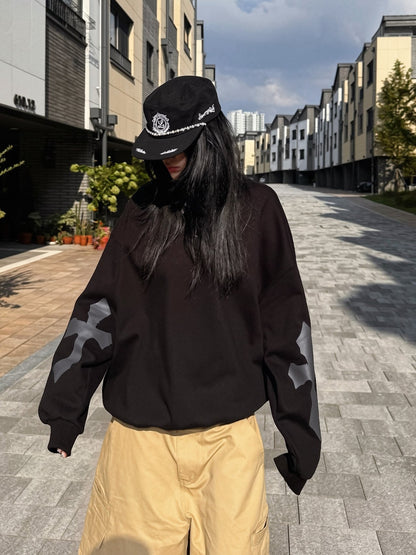 [Direct from Korea] PLUS 82 HIYA V-Vintage Sweat