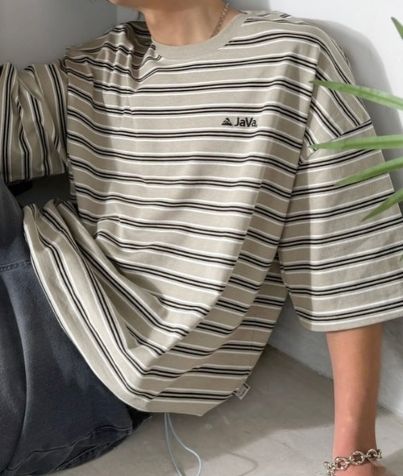 Direct from Japan JaVa Collaboration Multi-Stripe Tee