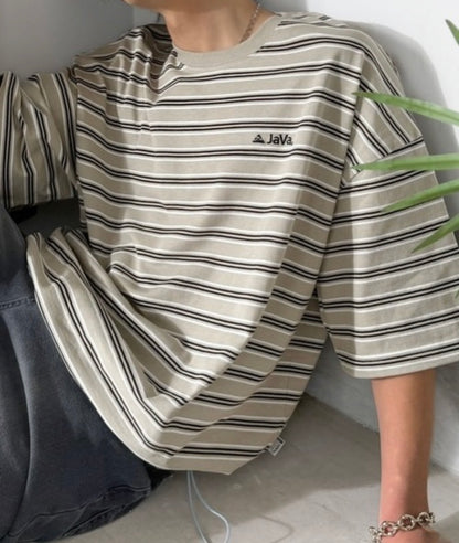Direct from Japan JaVa Collaboration Multi-Stripe Tee