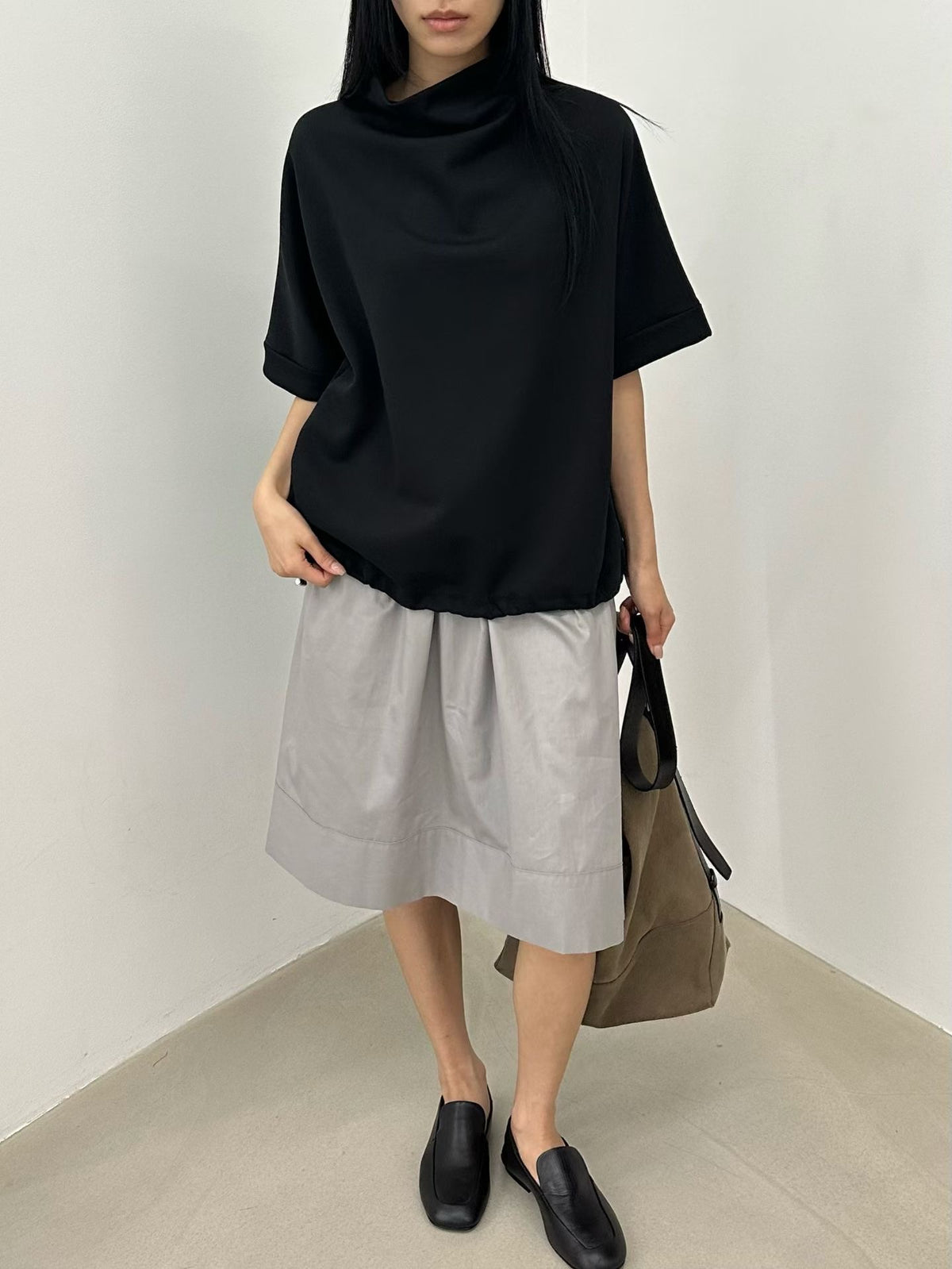 Direct from Korea: Drop Hem Tee