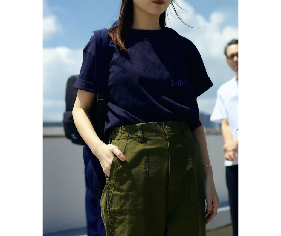 日本直送SHIPS Logo Print Pocket Tee SHIPS