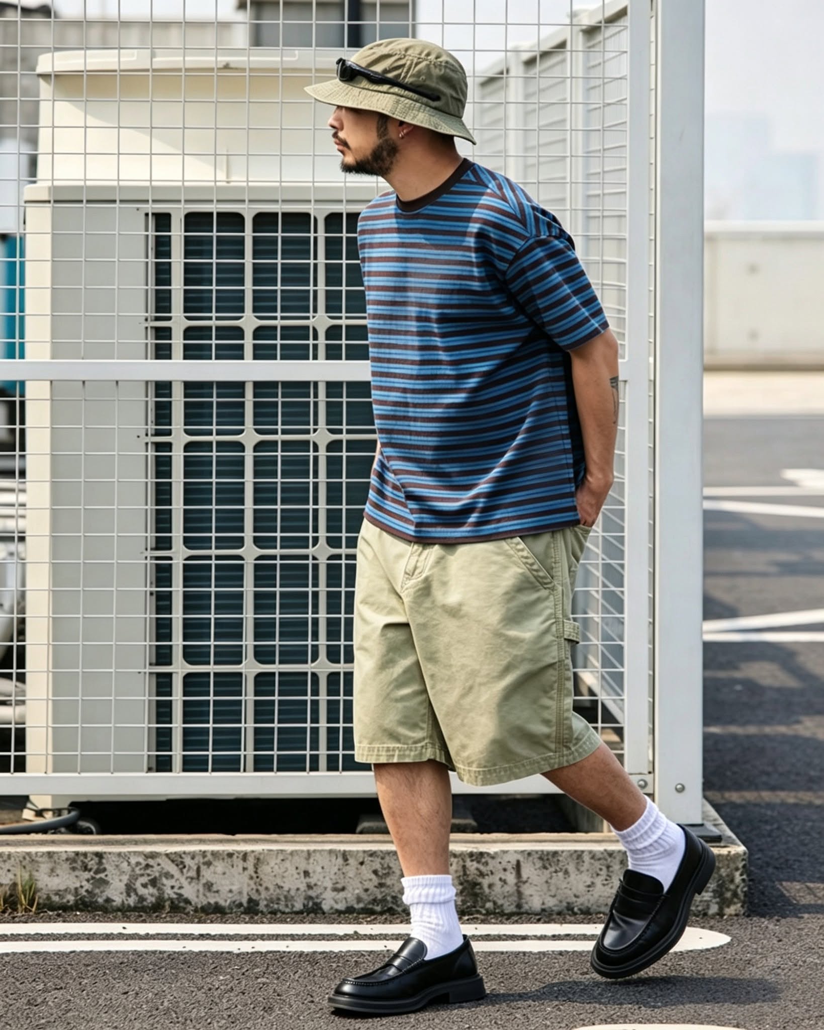Wide- Striped Relaxed Tee