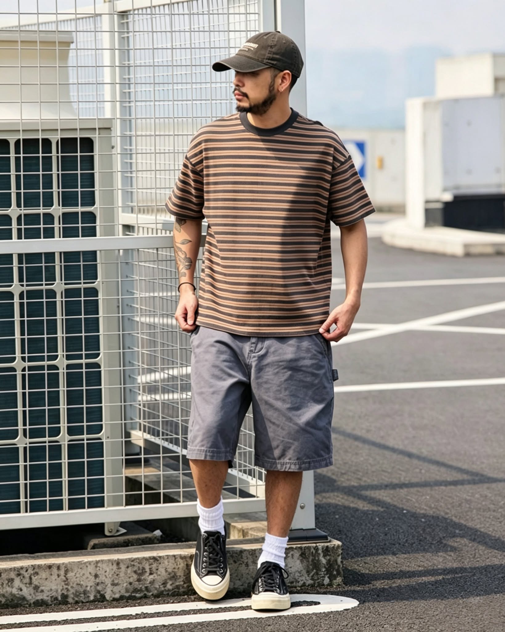 Wide- Striped Relaxed Tee