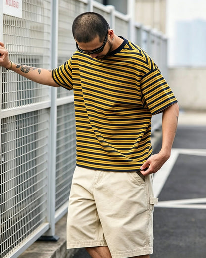 Wide- Striped Relaxed Tee