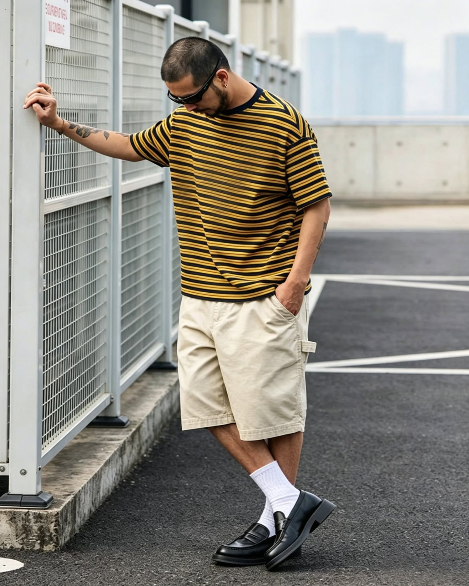 Wide- Striped Relaxed Tee