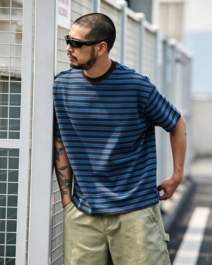Wide- Striped Relaxed Tee