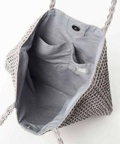 日本直送BEAMS HEART Paper Logo Embroidered Tote Bag