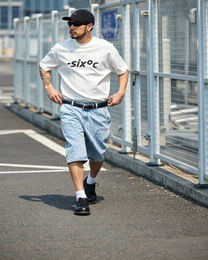 Street-Vibe Baggy Carpenter Denim Shorts