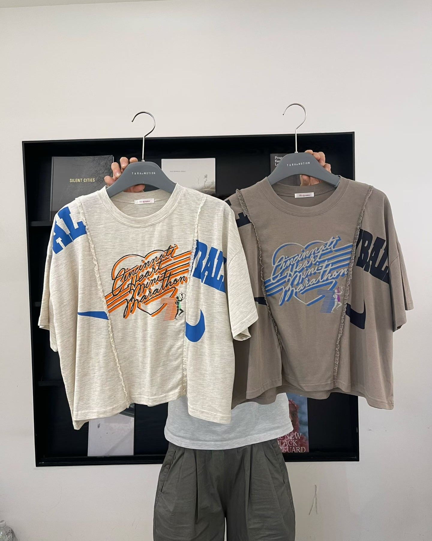 韓國直送Retro Remake Marathon Crop Tee