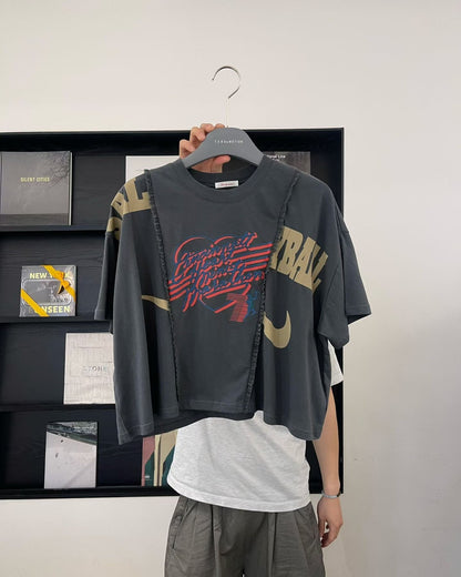 韓國直送Retro Remake Marathon Crop Tee