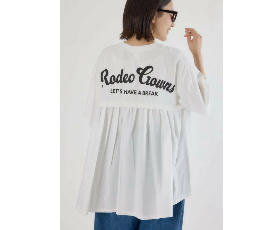 日本直送Rode Crown Back Gathered Docking T-Shirt