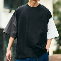 日本直送9 oz Heavyweight Big Silhouette Crew Neck Pocket T-shirt - HLY & CHOCCICO