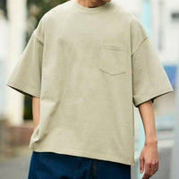 日本直送9 oz Heavyweight Big Silhouette Crew Neck Pocket T-shirt - HLY & CHOCCICO