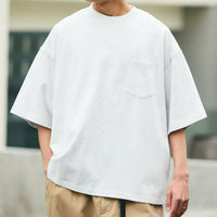 日本直送9 oz Heavyweight Big Silhouette Crew Neck Pocket T-shirt - HLY & CHOCCICO