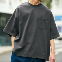 日本直送9 oz Heavyweight Big Silhouette Crew Neck Pocket T-shirt - HLY & CHOCCICO