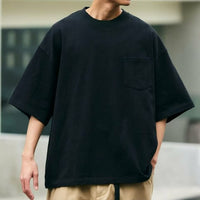 日本直送9 oz Heavyweight Big Silhouette Crew Neck Pocket T-shirt - HLY & CHOCCICO
