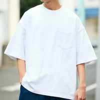 日本直送9 oz Heavyweight Big Silhouette Crew Neck Pocket T-shirt - HLY & CHOCCICO