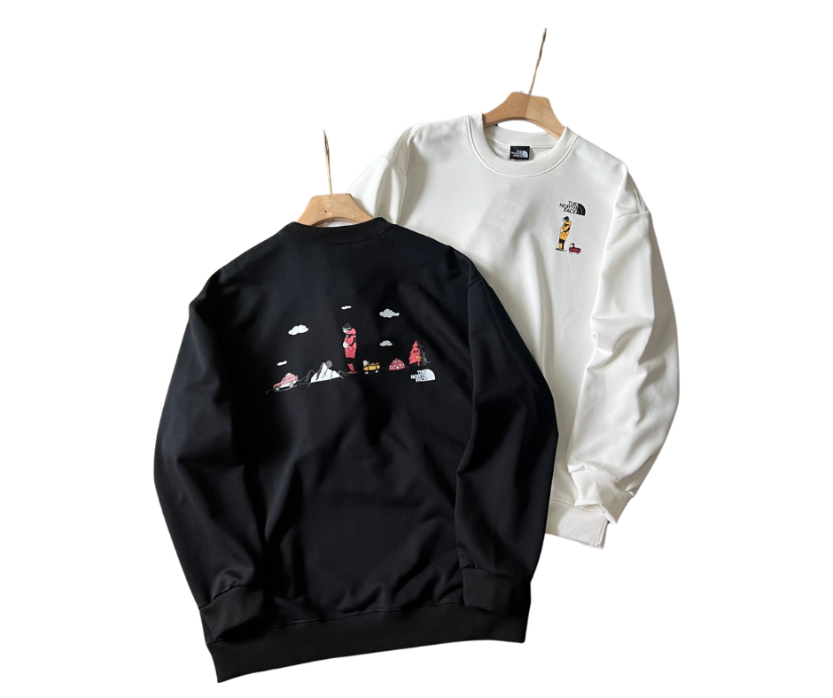 TNF Uncle Belly Fun Print Sweatshirt - HLY &amp; CHOCCICO