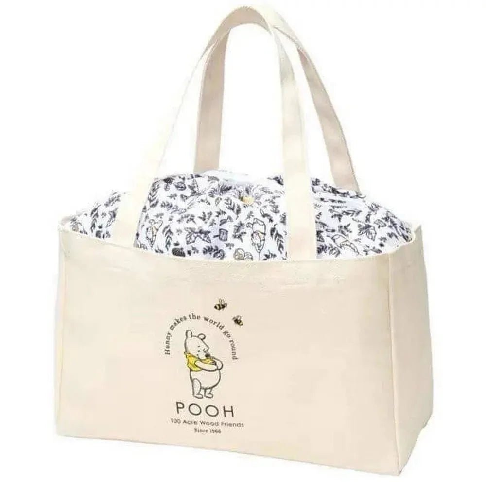 【一口價$98/個】日本雜誌附錄 Winnie the Pooh 束口帆布購物袋 18L - HLY &amp; CHOCCICO