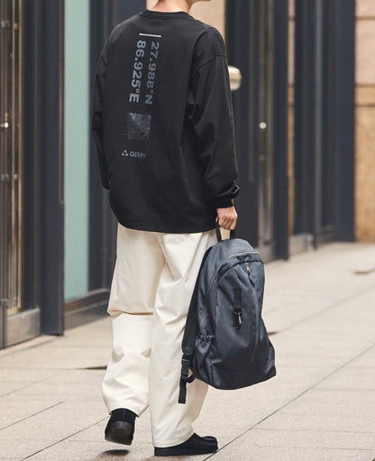 Direct from Japan GERRY Print Big Silhouette Long Sleeve Tee
