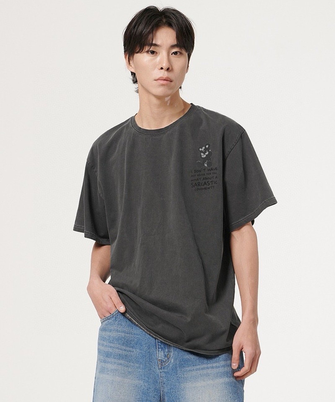 [ATW] No Advice Pigment Short Sleeve Tee HLY & CHOCCICO