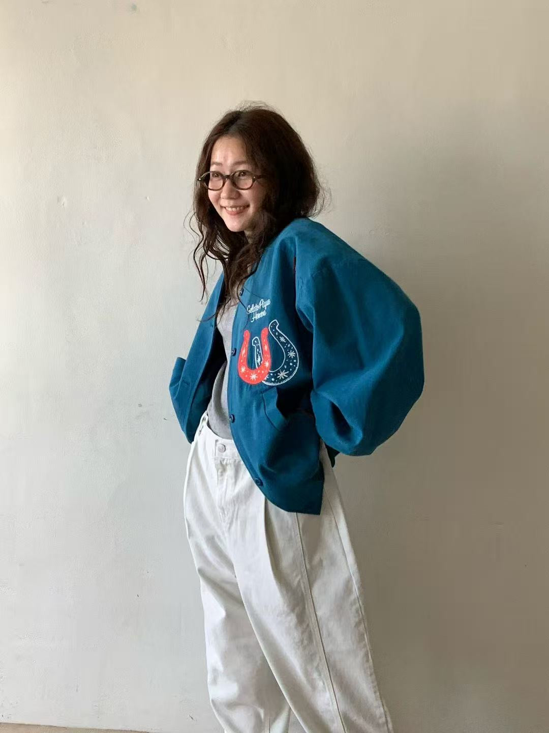 韓國直送Graphic Bomber Jacket - HLY &amp; CHOCCICO