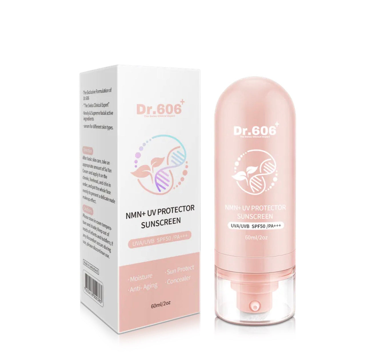 Dr606🇨🇭NMN水感修色物理防曬霜 （UVA/UVB SPF50 /PA+++)