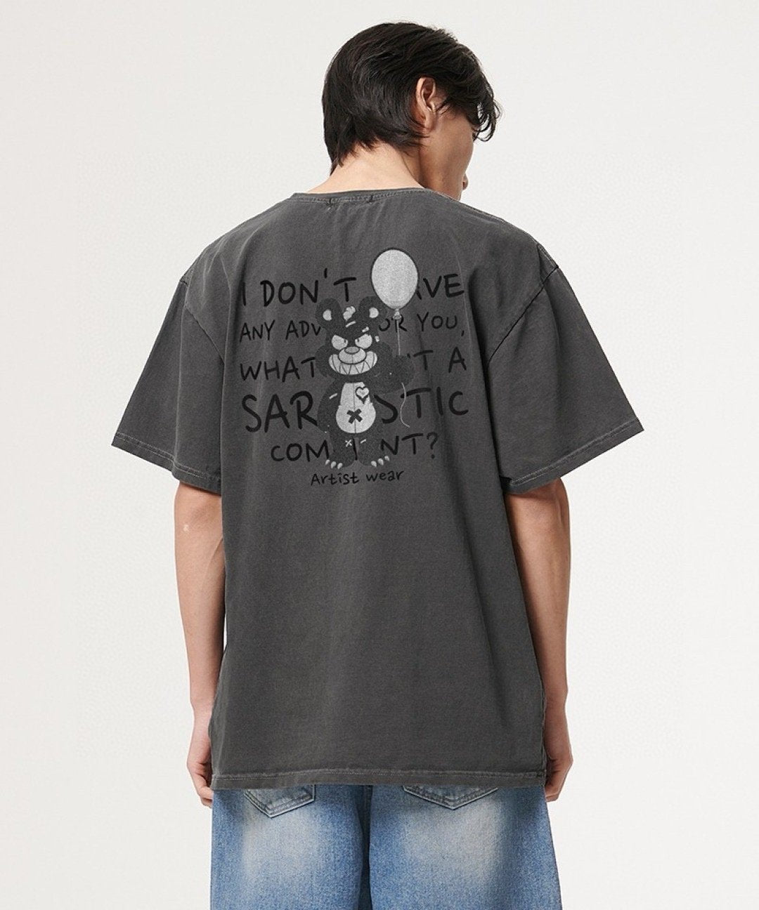 [ATW] No Advice Pigment Short Sleeve Tee HLY & CHOCCICO