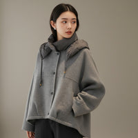 韓國直送Hand Made Alpaca Hoodie Jacket