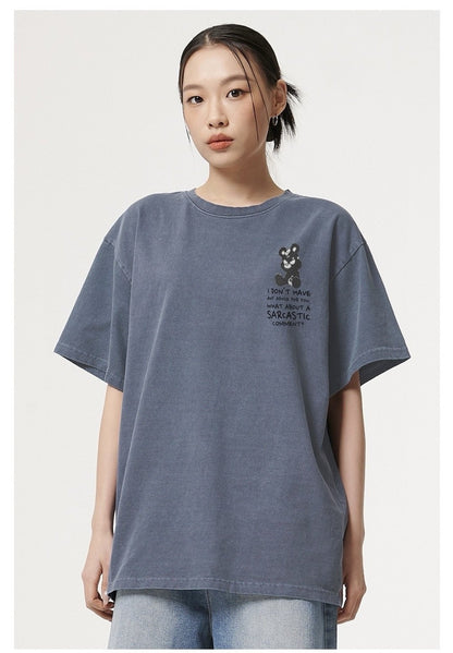 [ATW] No Advice Pigment Short Sleeve Tee HLY & CHOCCICO