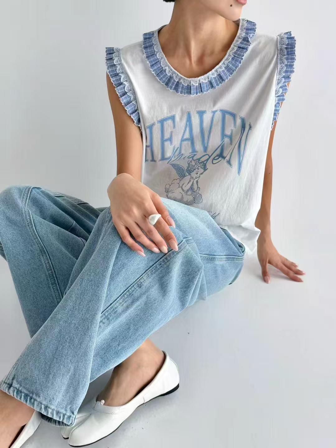 韓國直送Angel Touch Ruffle Top