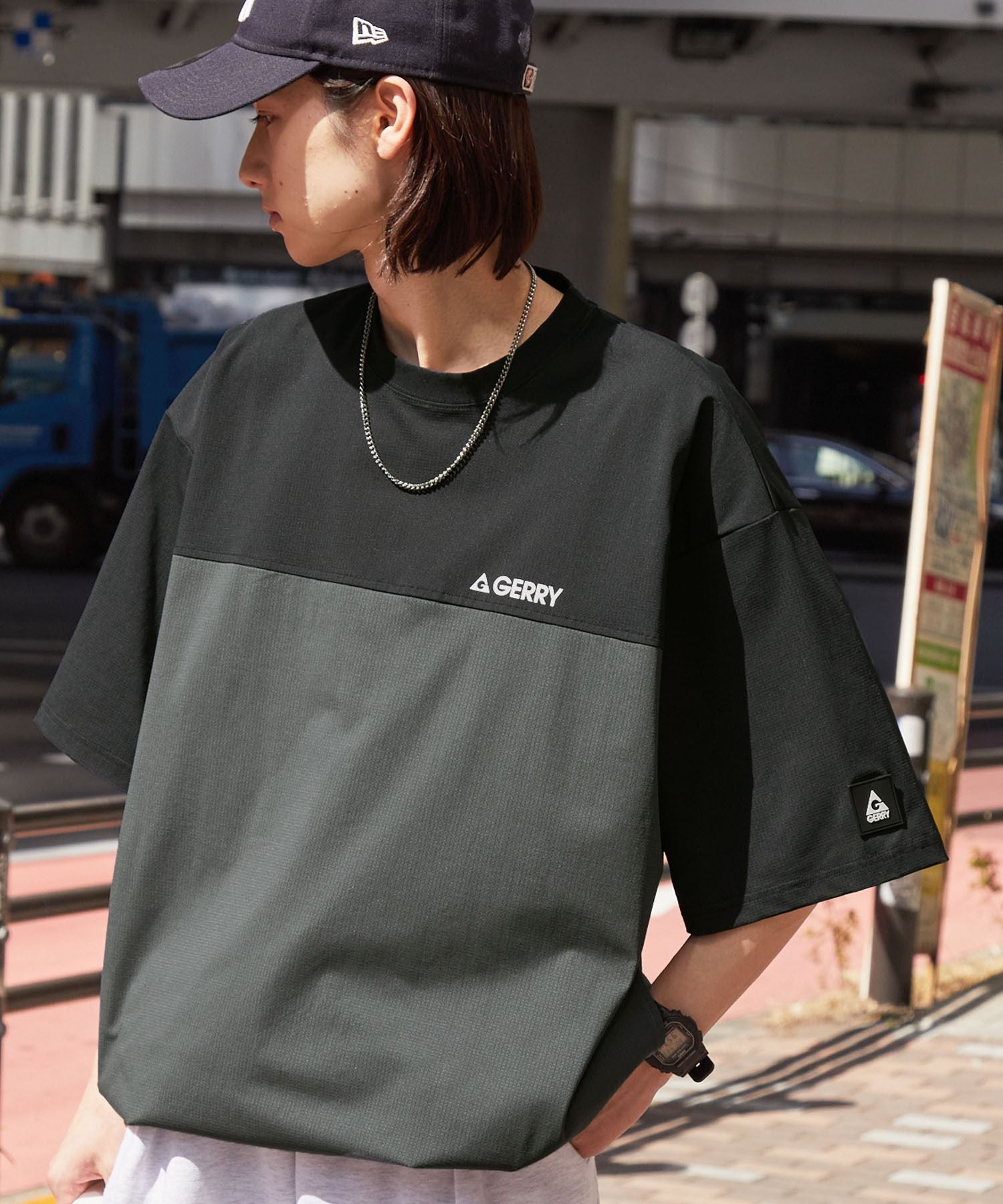 日本直送GERRY Oversized Cool Touch Tee
