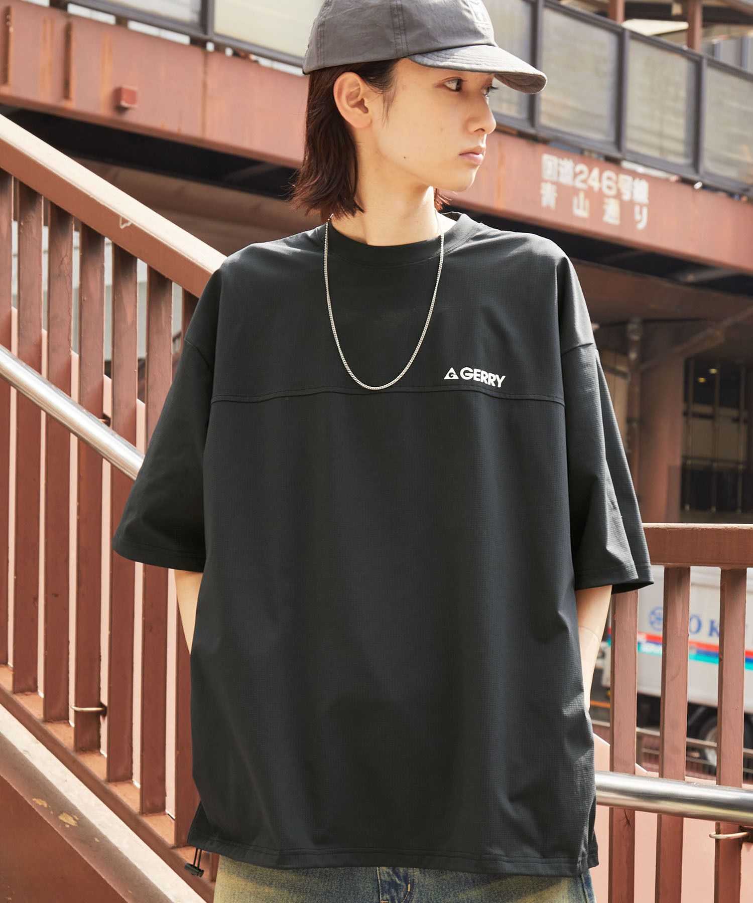 日本直送GERRY Oversized Cool Touch Tee