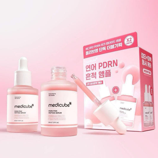 🇰🇷韓國直送 Medicube 最新系列PDRN 粉紅胜肽膠原蛋白安瓶 30ml+30ml孖裝🩷✨ HLY & CHOCCICO